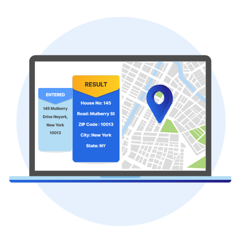 Address parsing or correction